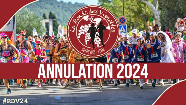 visuel annulation ronde des vignobles 2024 visuel annulation ronde des vignobles Cuers 2024